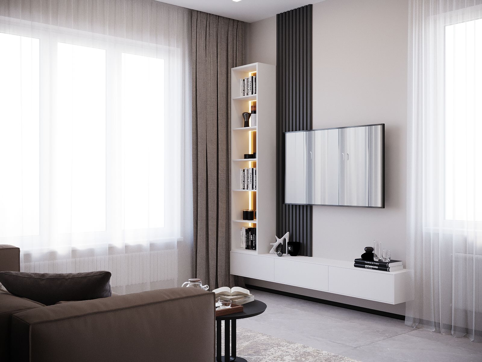 Интерьер частного дома в современном стиле