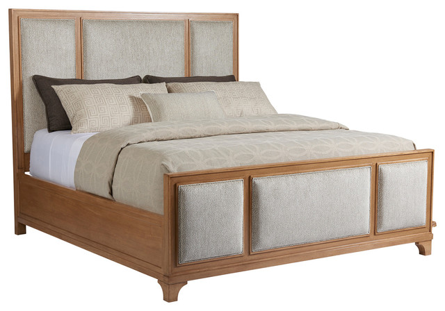 Crystal Cove Upholstered Panel Bed, Lexington Queen Bed Frame