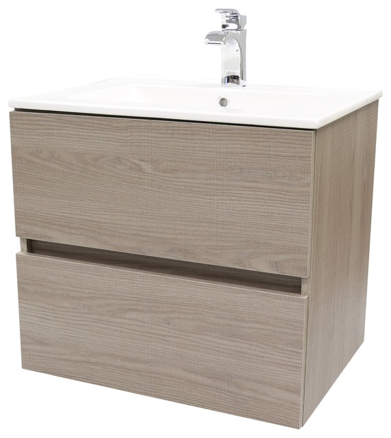 Surf Wall Mounted Bathroom Vanity Cabinet Set With Single Sink Modern Bathroom Vanities And Sink Consoles By Agm Home Store Houzz