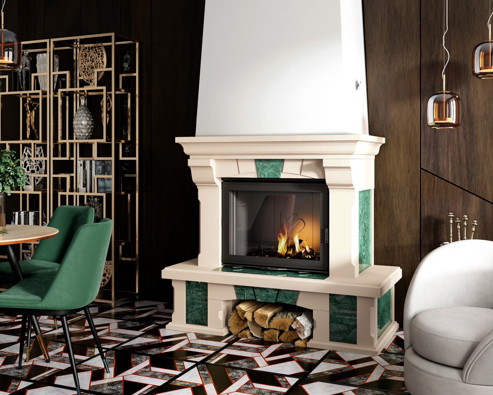 Топки серии UNIVERS (Stav). Фронтальные дровяные топки.