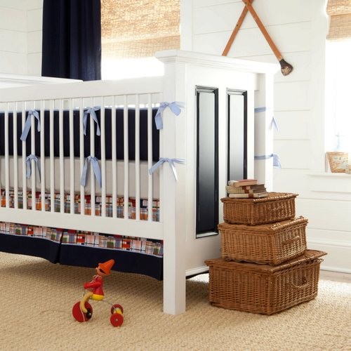 Coastal crib clearance bedding