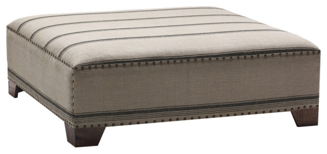 43 Square Upholstered Coffee Table Ottoman With Nail Head Trim Transitional Tables By Sideboards And Things Houzz 43 Square Upholstered Coffee Table, Nailhead Coffee Table Ottoman