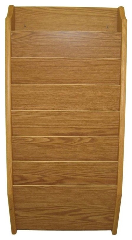 Scranton Co 7 Pocket Legal Size Wall File Holder In Light Oak Transitional Filing Cabinets By Homesquare