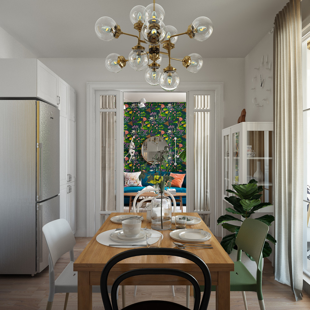 Кухня, вид на гостиную