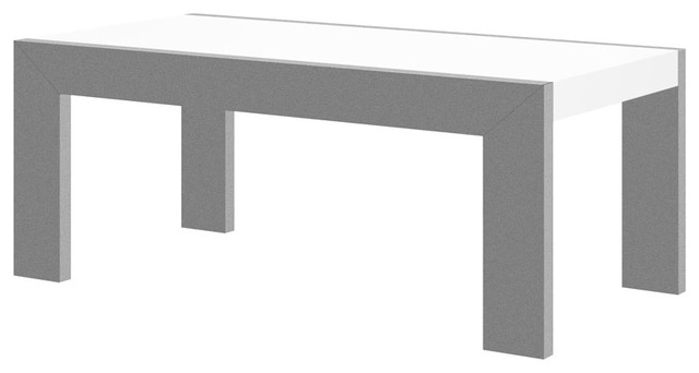 Tivoli Coffee Table, Gray/White