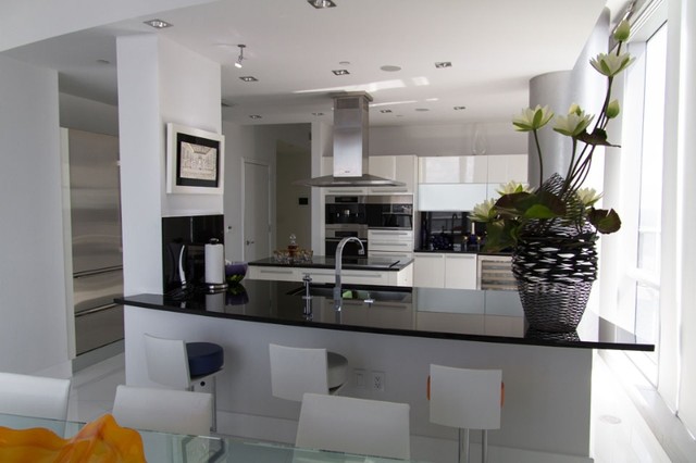Penthouses contemporary-kitchen