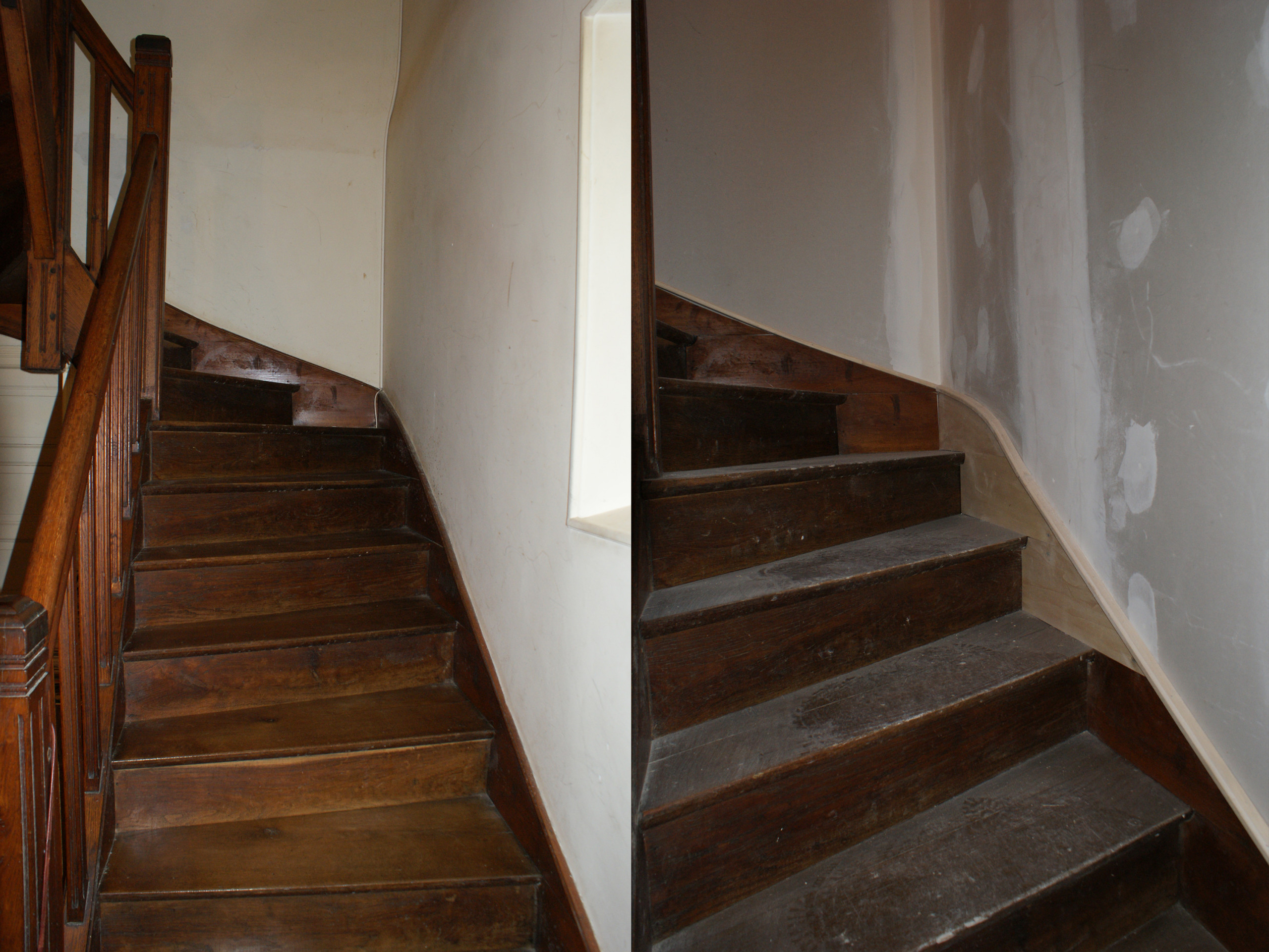 Le chantier - rénovation de l'escalier