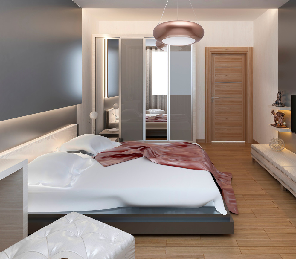 Стильная спальня в трендовых оттенках