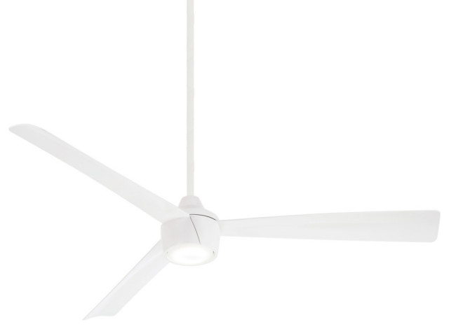 Minka Aire Skinnie LED 56" Indoor/Outdoor Ceiling Fan With Remote Control, Flat White