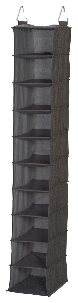 Picture Idea: 10 Shelf Wide Hanging Shoe Organizer Closet Organizers