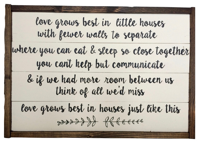 Love grows best in houses sign|Love grows best in houses just like this sign|love grows best Framed Wood Signs|Farmhouse Wall Decor