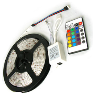 Aurora LED Color Changing Chasing RGB Bright Strip Light 16' Reel Kit -  Contemporary - Undercabinet Lighting - by Wholesale LEDs | Houzz