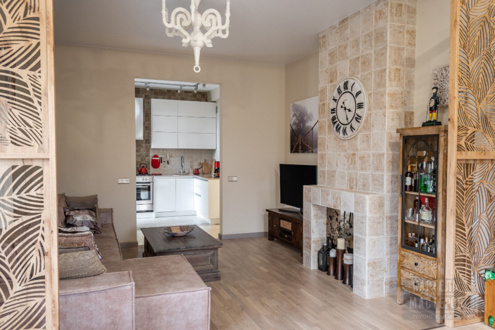 Капитальный ремонт двухкомнатной квартиры в стиле фьюжн