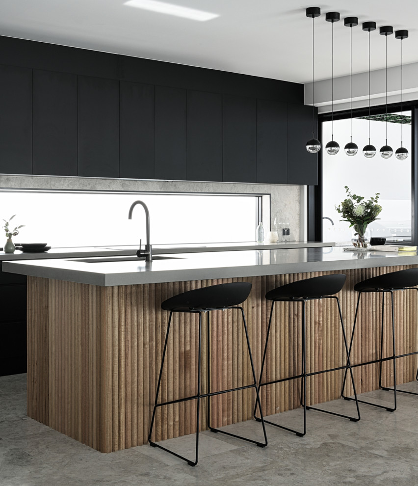 Inspiration for a contemporary kitchen in Brisbane.