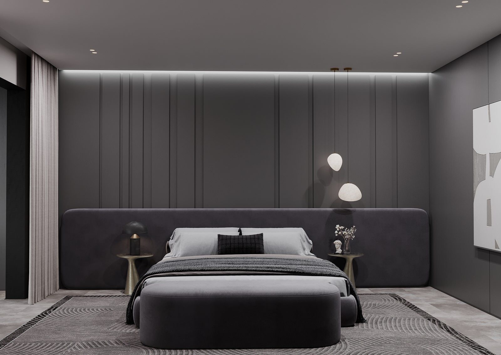 Спальня для молодой девушки ЖК "Лесопарковый", г.Челябинск