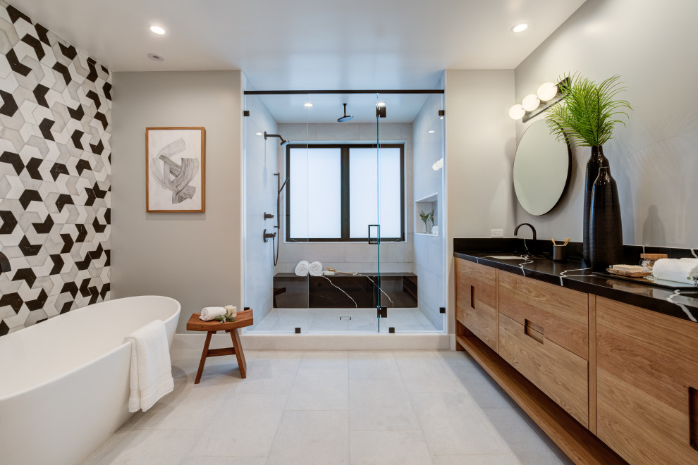 Manhattan Beach Contemporary Coastal - Contemporary - Bathroom - Los ...
