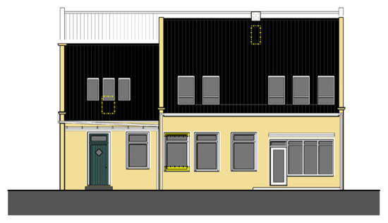 Denkmalgeschütztes Einfamilienhaus - Gartenfassade