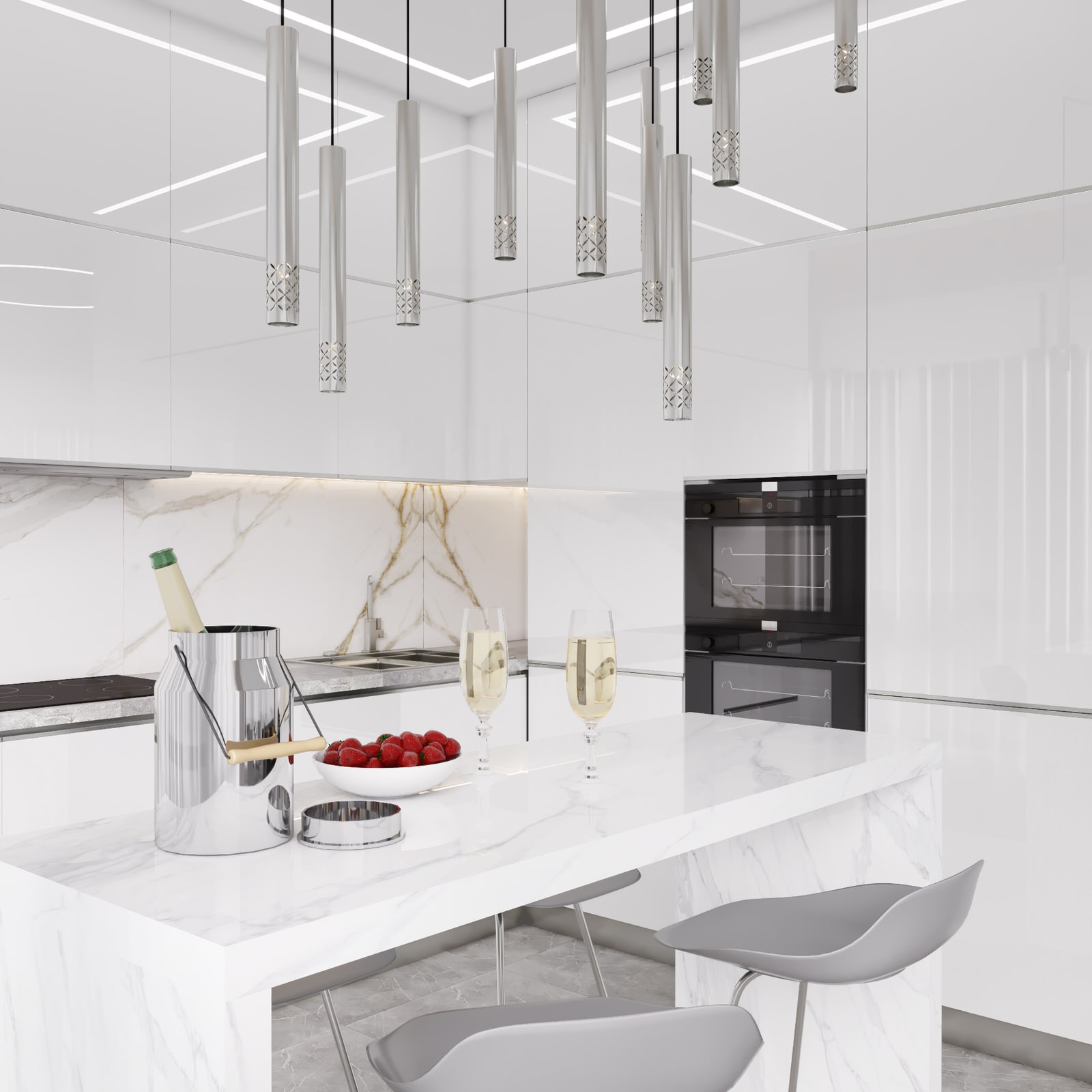 Дизайн квартиры-студии 44 кв.м.в г.Москва ЖК Monodom