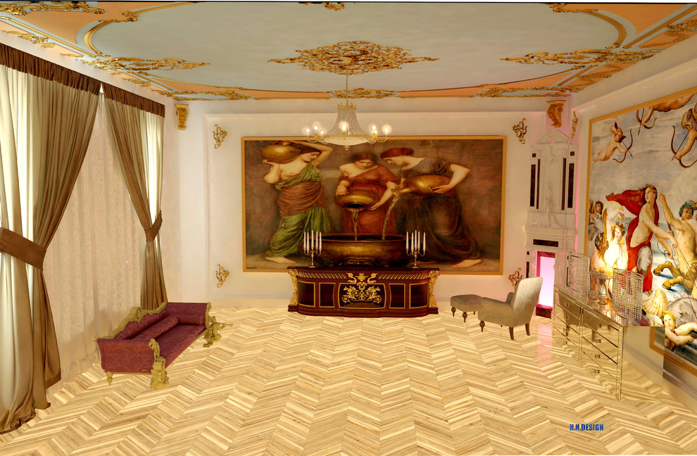 Роскошь классических интерьеров в гостиных.