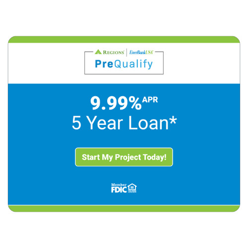 5 year loan* 9.99% APR. Start my project today!