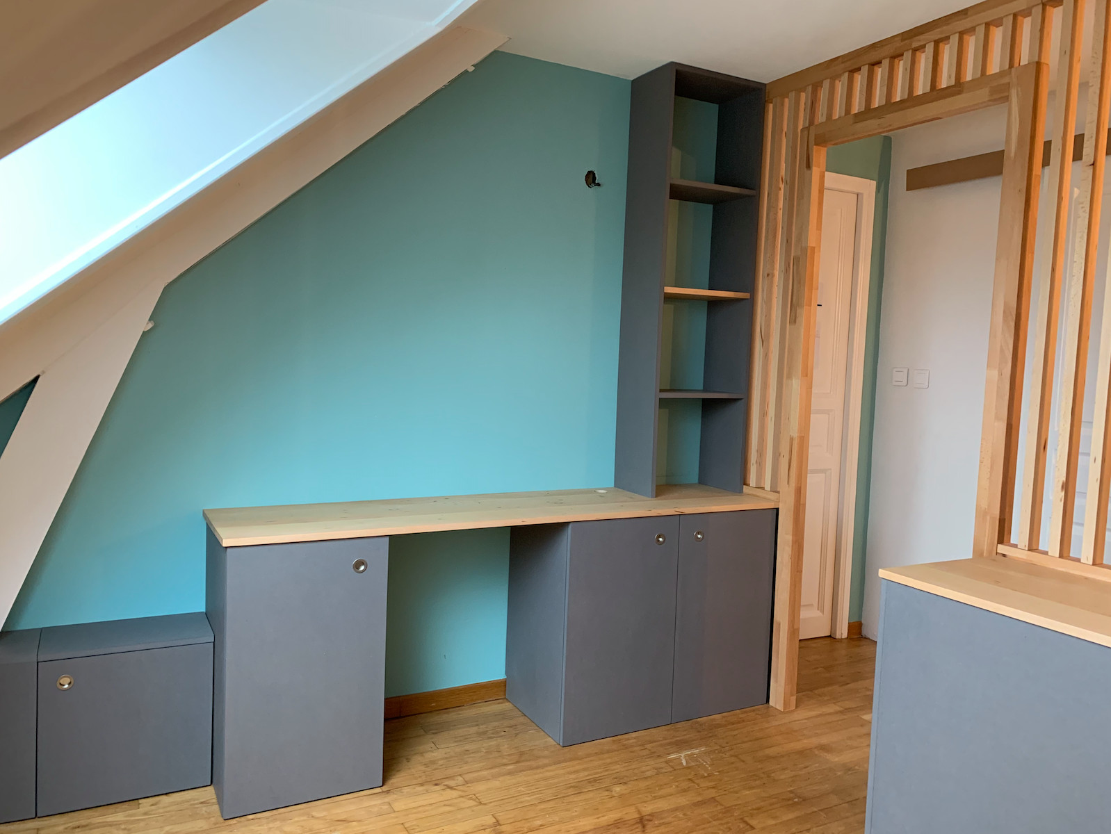 Conception et réalisation agencement sur mesure pour une Mezzanine