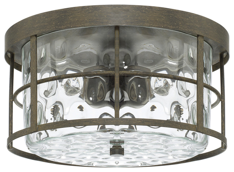Capital Lighting 225021 Beaufort 2 Light 13 Wide Flush Mount Drum Ceiling Fixt