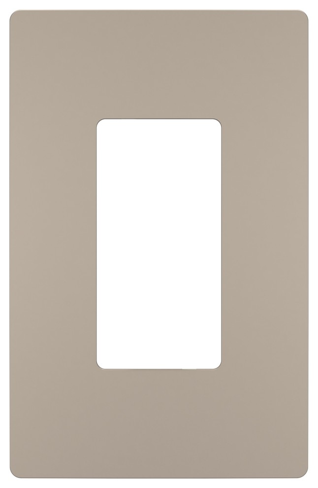 Legrand Radiant Screwless Wall Plate Plastic 1G, Nickel Contemporary