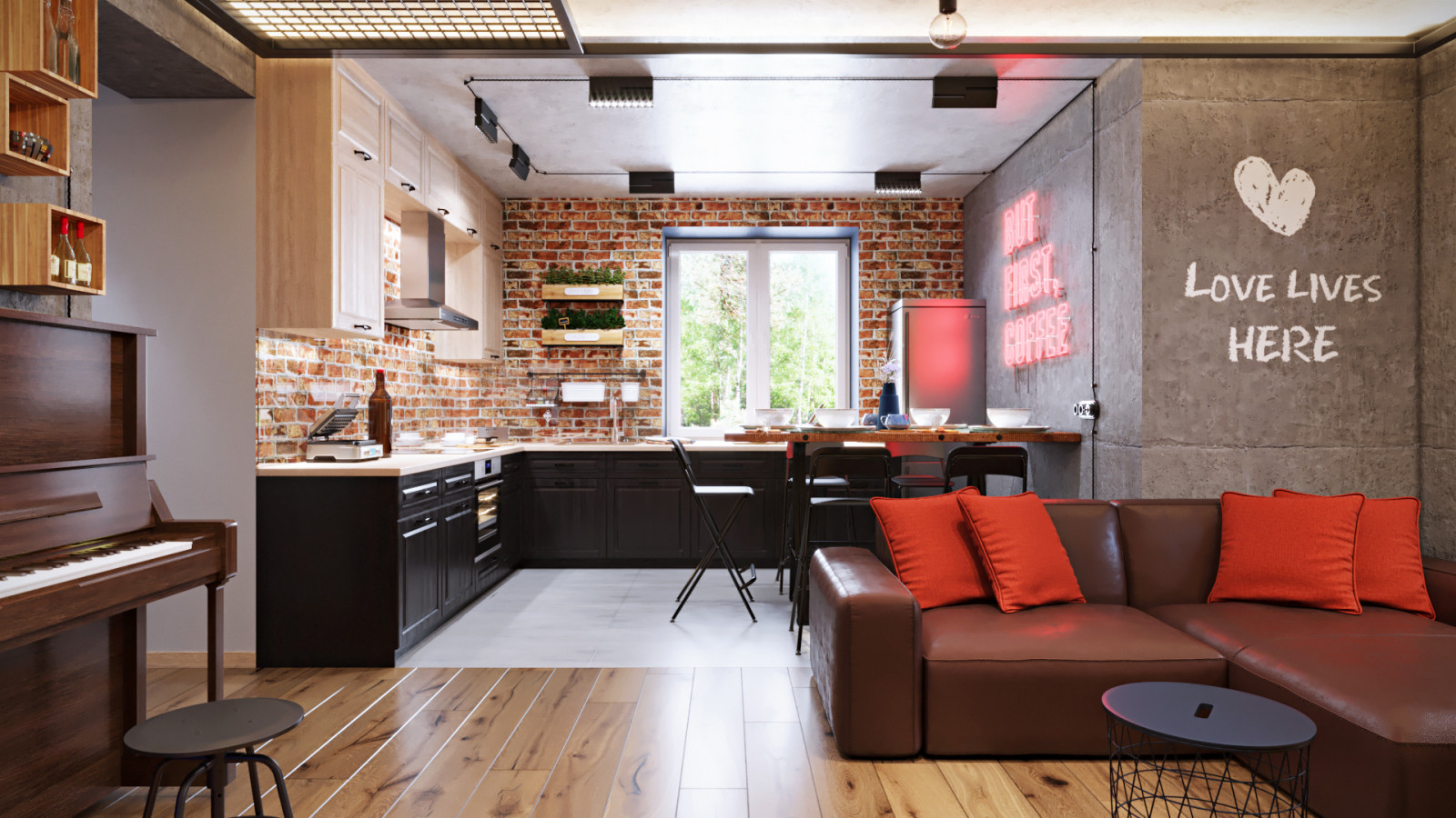 Дизайн-проект квартиры 100кв.м. для семьи из 4х человек в Северном парке