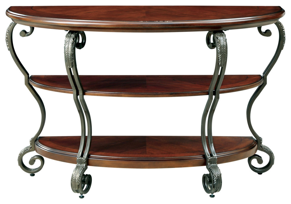 Santiago Scrolled Leg Sofa Table Mediterranean Console Tables by