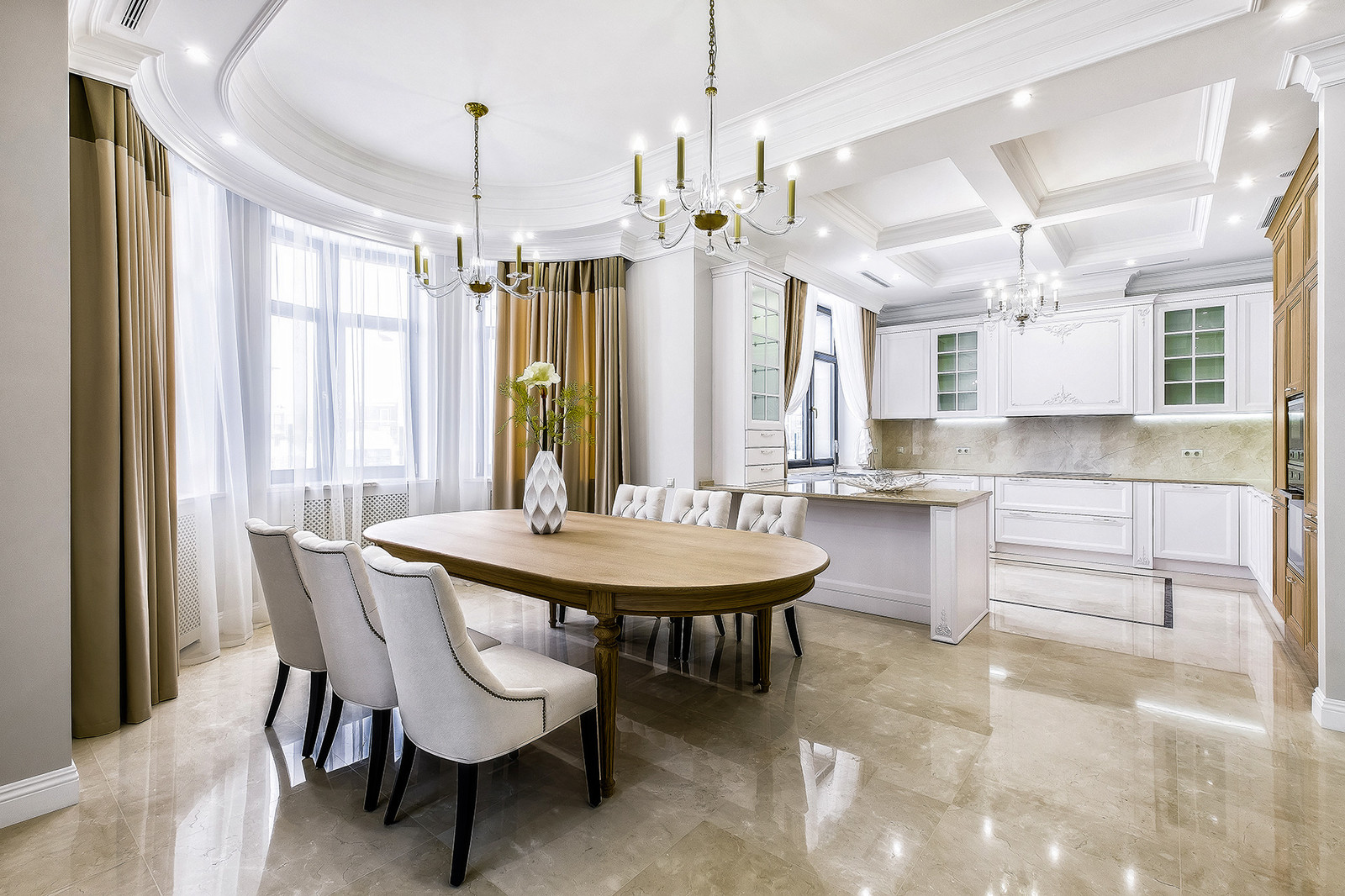 Уютный подмосковный коттедж в стиле ArDeco