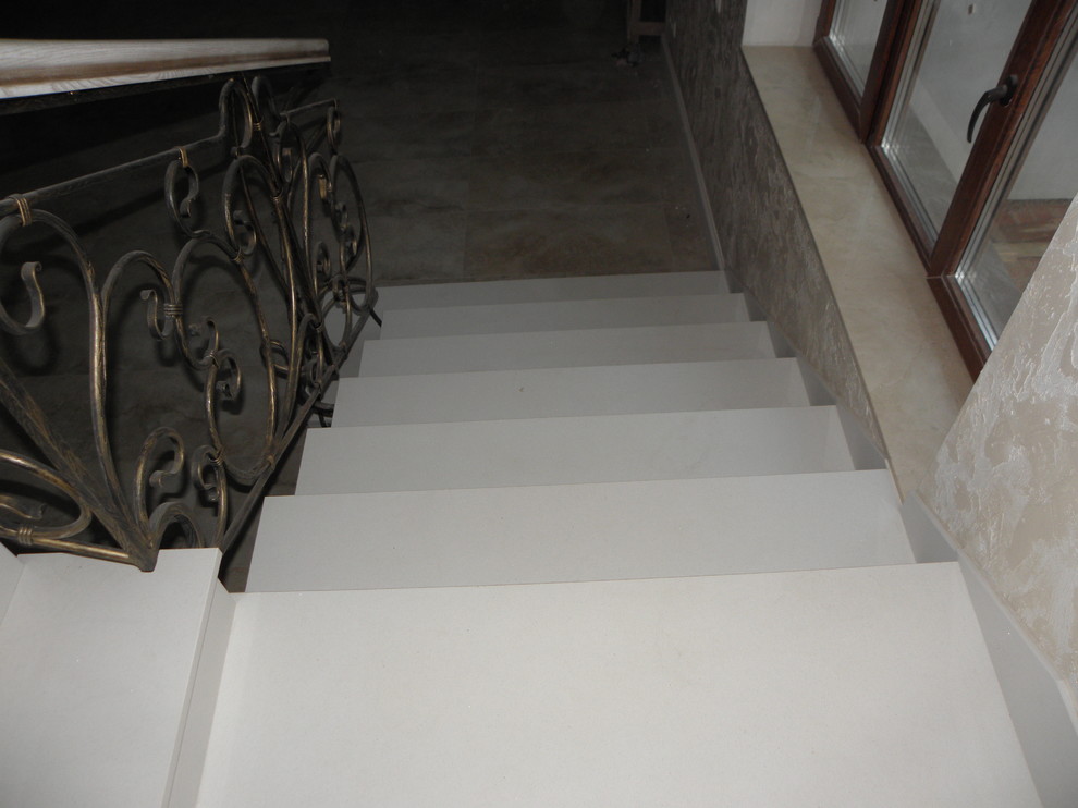 Лестница из композита кварца Tecnistone Brilliant White