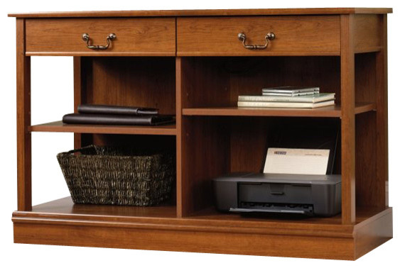 Sauder Select Smartcenter Console Table in Shaker Cherry
