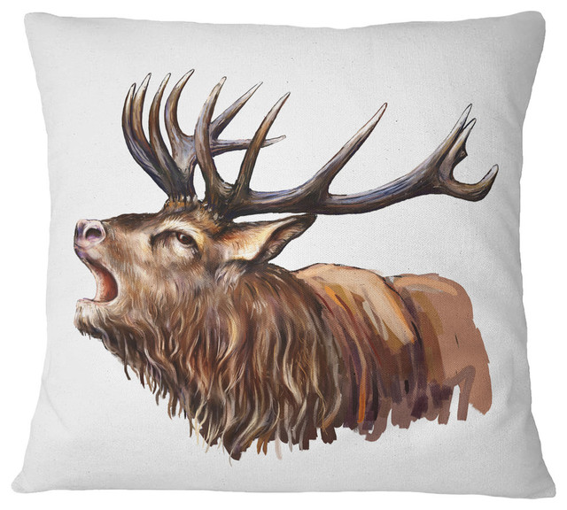 deer head throw pillows