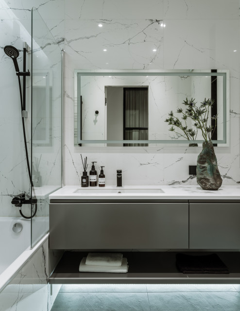 Стилизация квартиры в ЖК Кутузовград skandinavisch-badezimmer