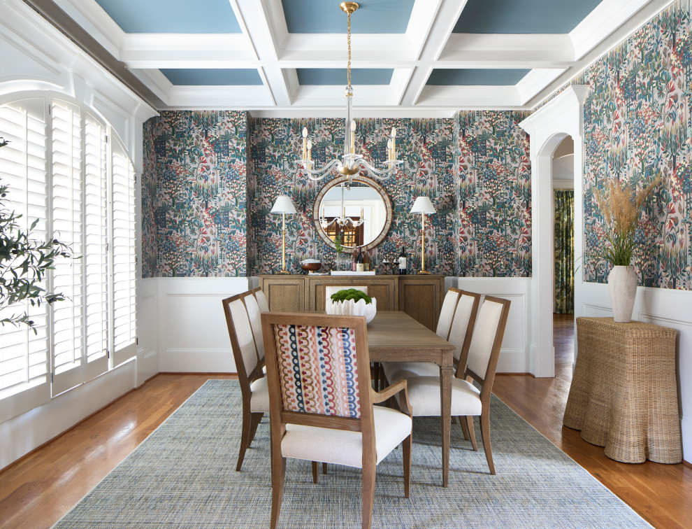 Inspiration for a transitional dining room remodel in Atlanta