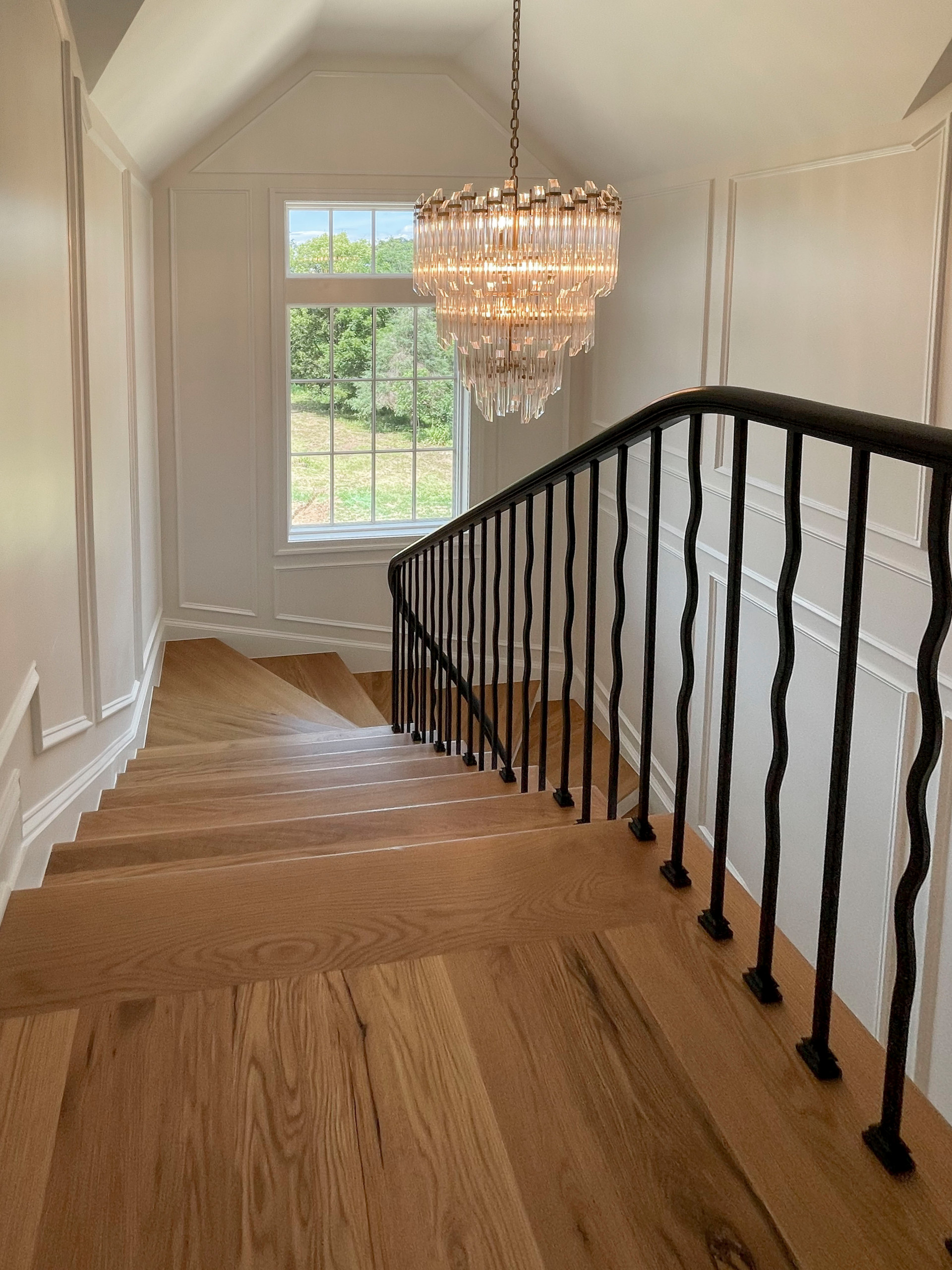 106_Modern Balustrade System Meets Traditional Winding Stairs, Aldie VA  20105