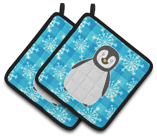 Penguin Pot Holders, Set of 2 - Beach Style - Oven Mitts And Pot Holders -  by the-store | Houzz