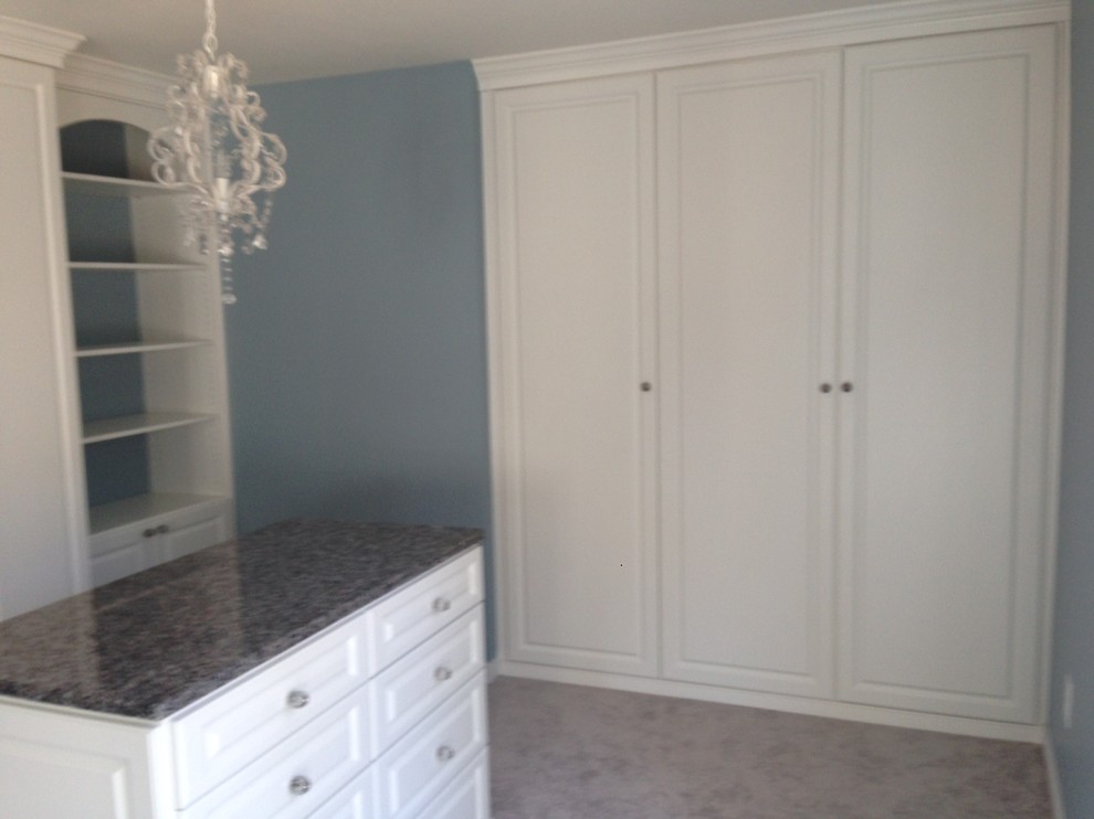 Her Master Dressing Room with Island & Arched Valances