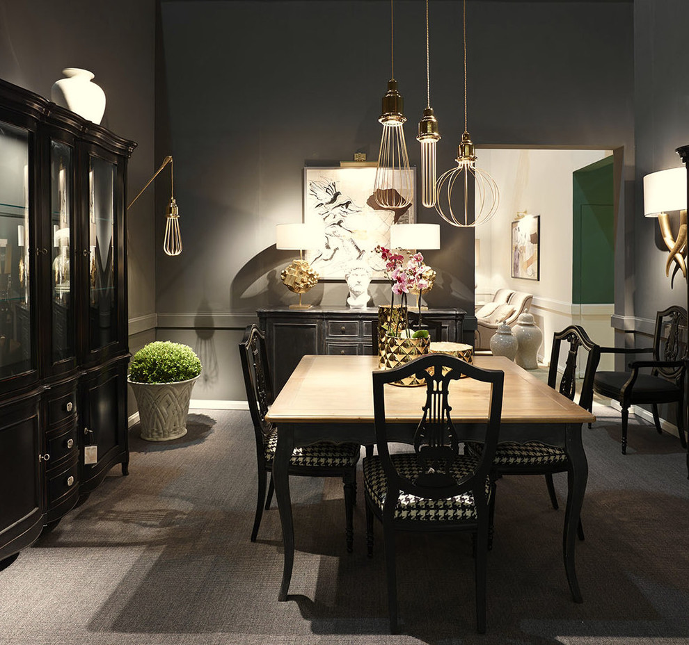 Transitional dining room photo in Florence