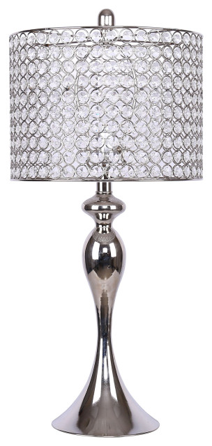 crystal beaded table lamp