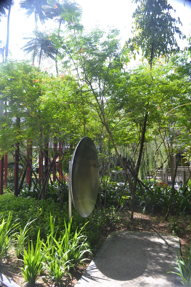 Modern garden in Singapore.