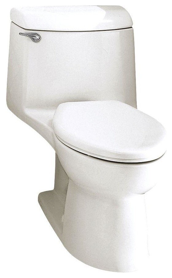 Champion 4 1-Piece 1.6 GPF Elongated Toilet, White, No Seat