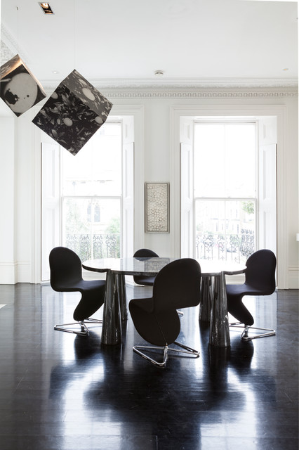 Notting Hill flat contemporary-dining-room