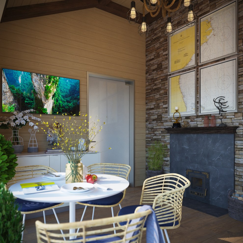 Баня в скандинавском стиле