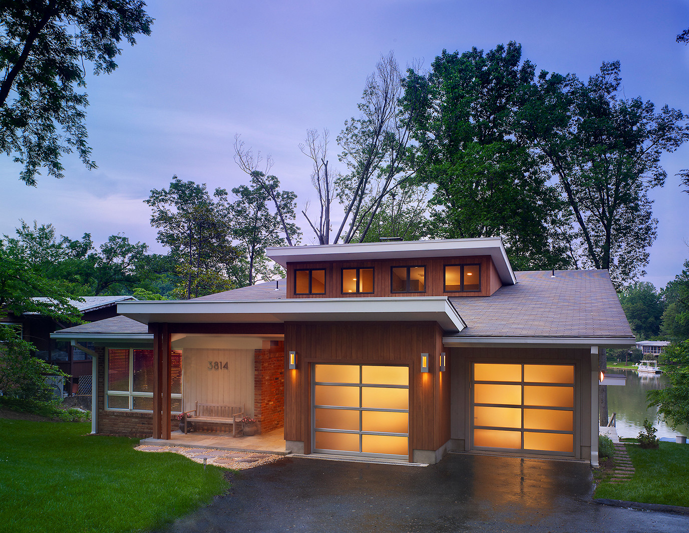 Mid Century Modern Lake House