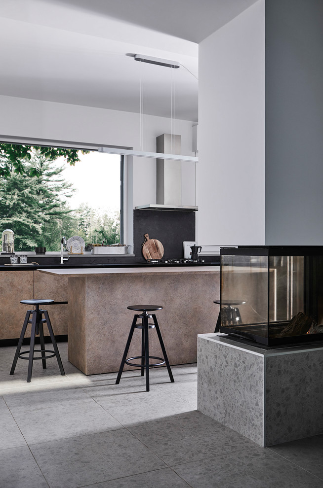 Cucina vista dal soggiorno