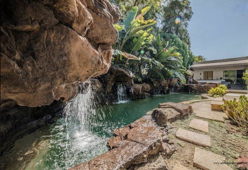 West Hollywood - Naturalistic Pool and Spa with Waterfalls and Baja Ledge