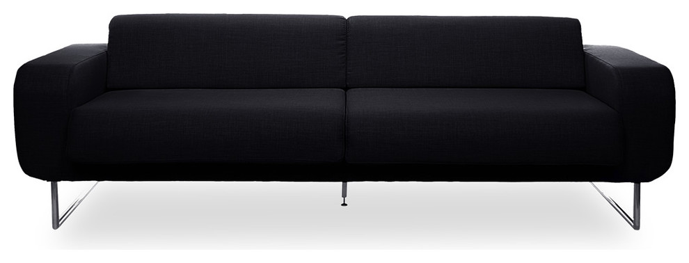 Camden Black 3-Seat Sofa