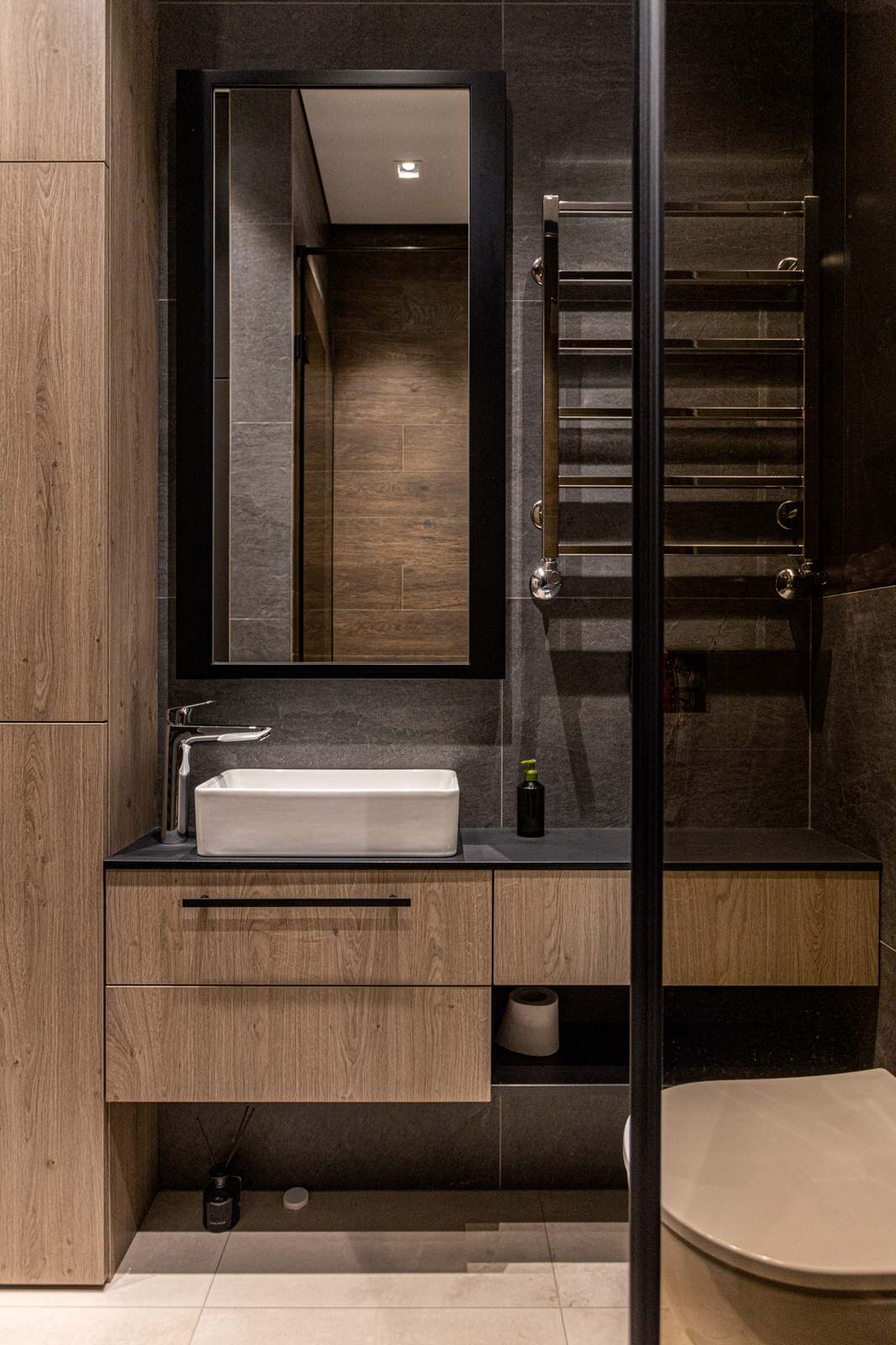 Санузел в стиле лофт