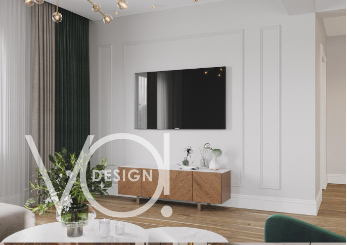 Загородный дом: кухня, гостиная и гостевой санузел